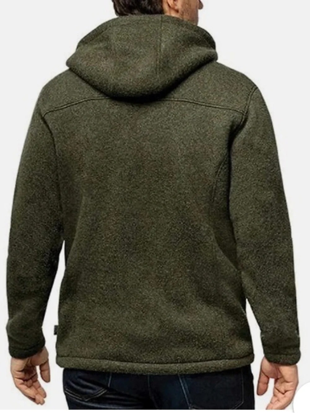 ⭐️ Free Country Men's Green Fleece Hooded Insulated Hooded Jacket Size XL
